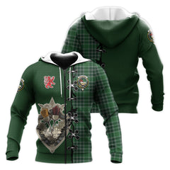 MacDonald Lord of the Isles Hunting Tartan Hoodie - Lion Rampant And Celtic Thistle Style