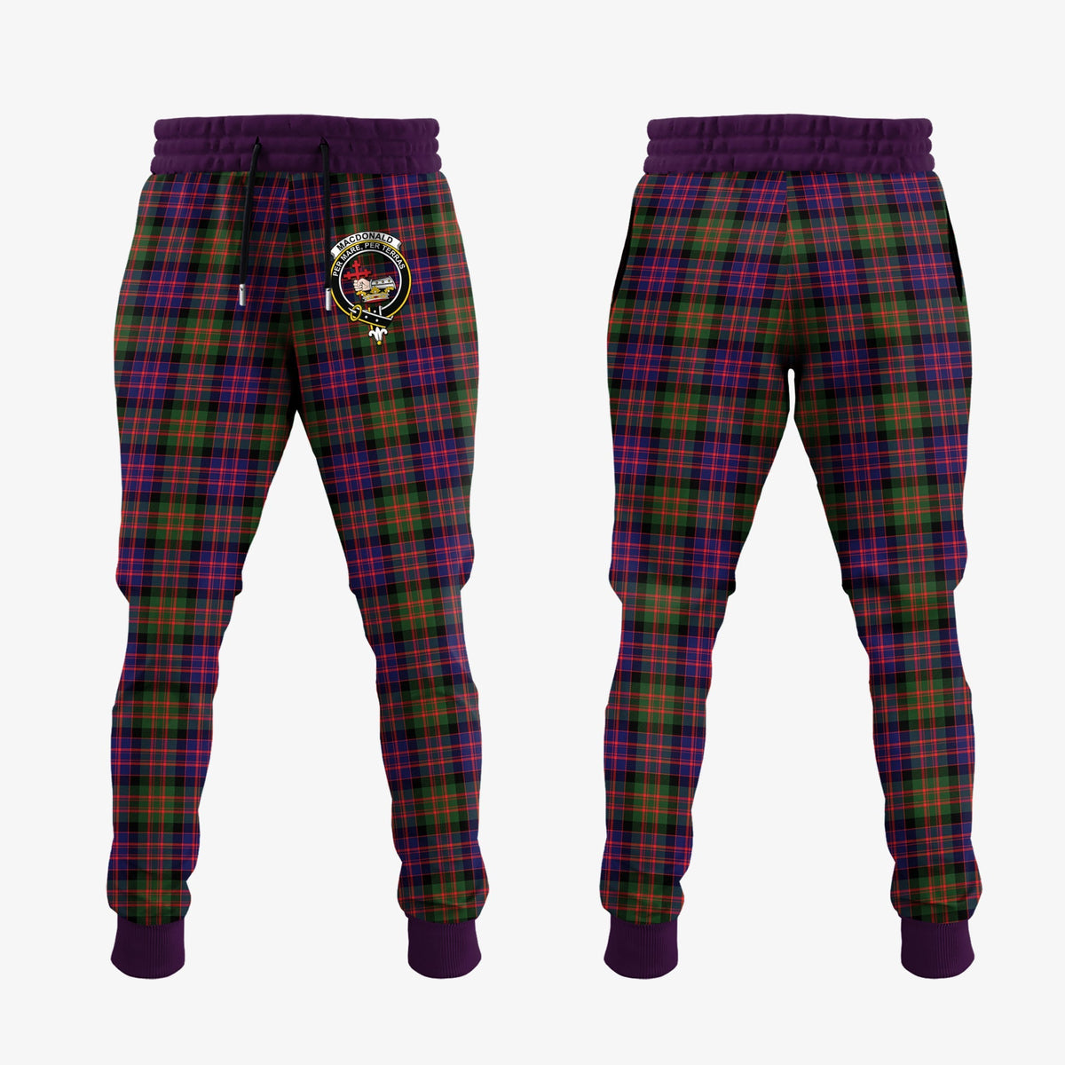 MacDonald Modern Tartan Crest Jogger Sweatpants