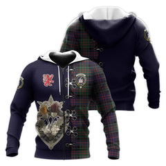 MacDonald of Clanranald Tartan Hoodie - Lion Rampant And Celtic Thistle Style