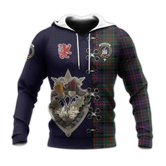 MacDonald of Clanranald Tartan Hoodie - Lion Rampant And Celtic Thistle Style