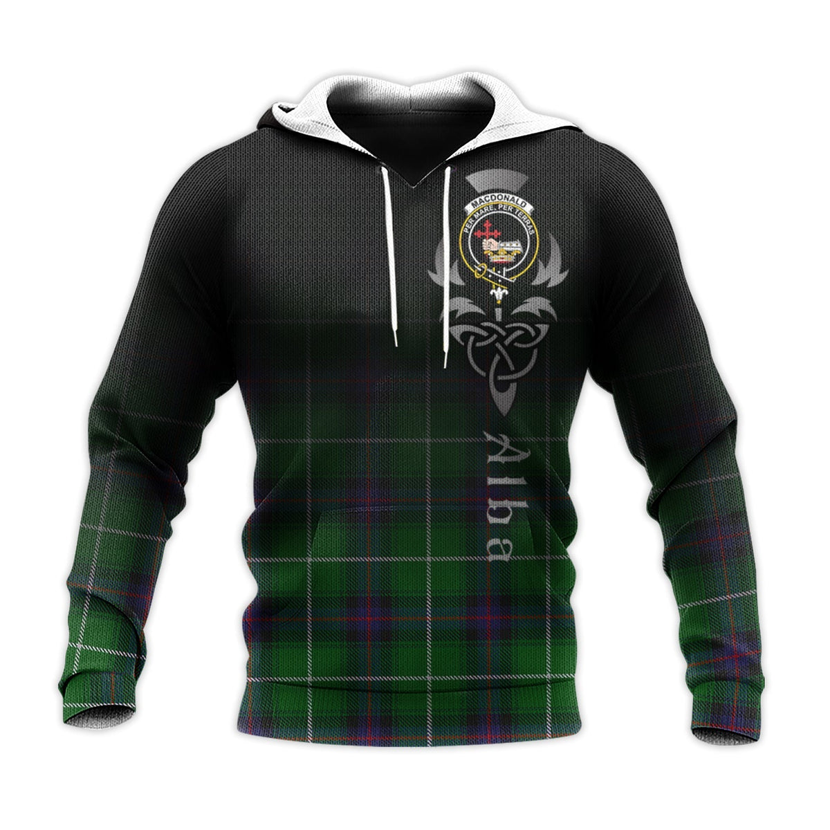 MacDonald Of The Isles Tartan Hoodie - Alba Celtic Style