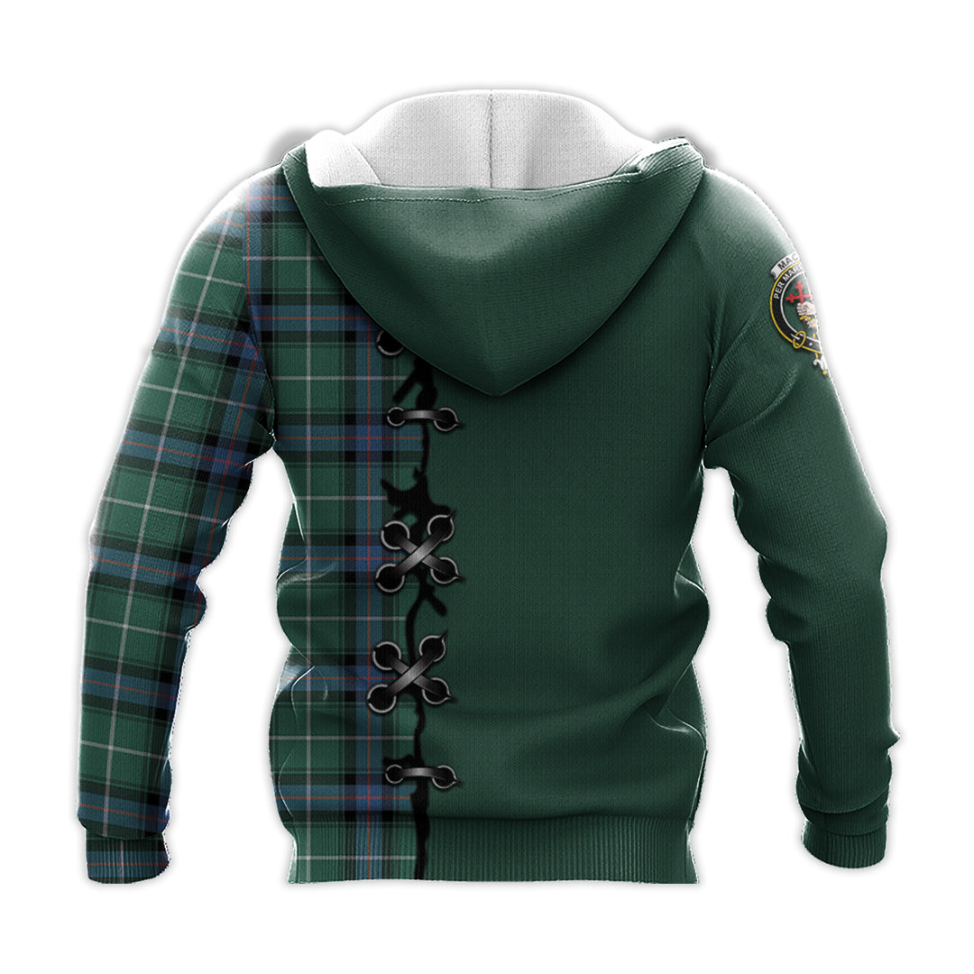 MacDonald of the Isles Hunting Ancient Tartan Hoodie - Lion Rampant And Celtic Thistle Style