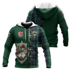 MacDonald of the Isles Hunting Modern Tartan Hoodie - Lion Rampant And Celtic Thistle Style