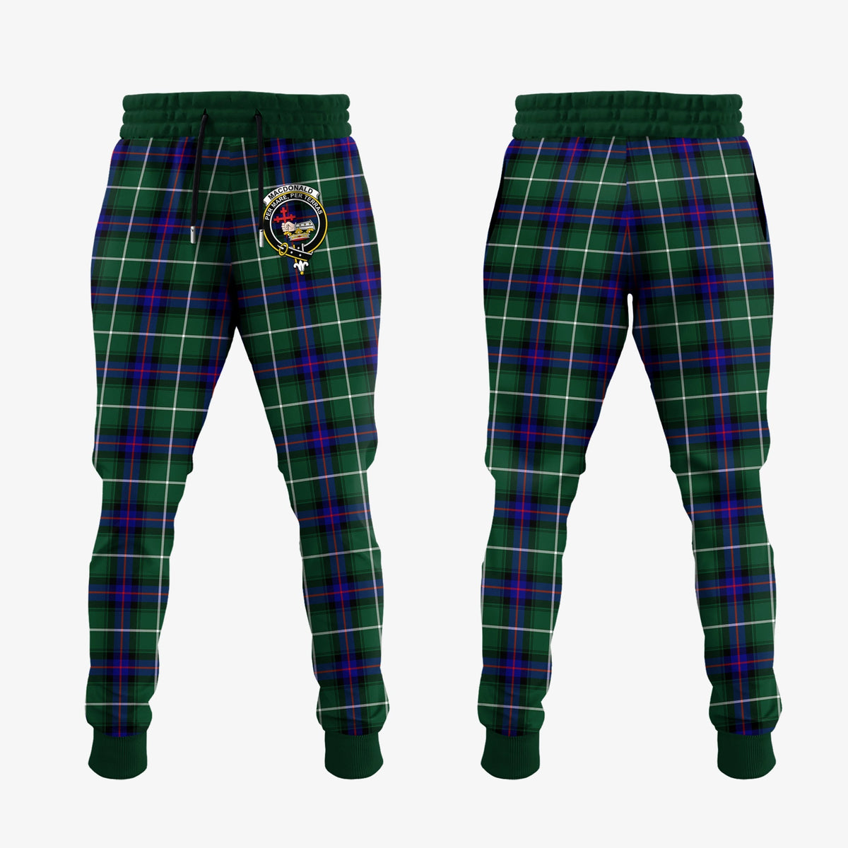 MacDonald Of The Isles Hunting Modern Tartan Crest Jogger Sweatpants