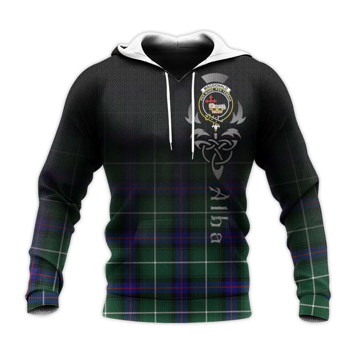 MacDonald Of The Isles Hunting Modern Tartan Hoodie - Alba Celtic Style