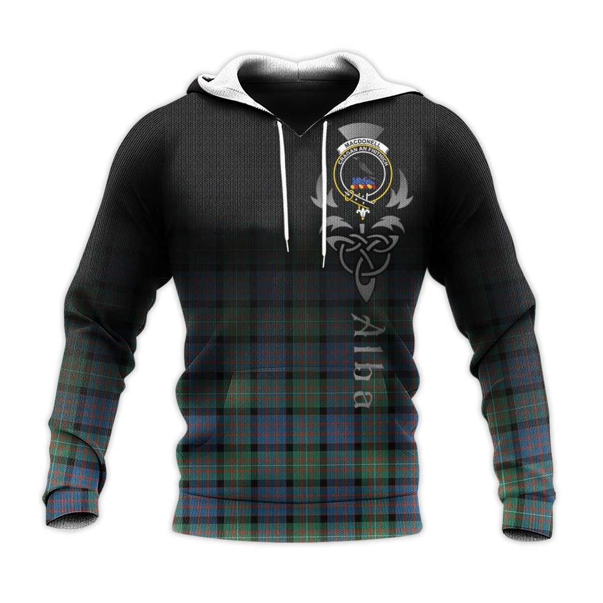 MacDonnell Of Glengarry Ancient Tartan Hoodie - Alba Celtic Style