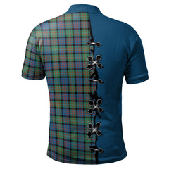 MacDonnell of Glengarry Ancient Tartan Polo Shirt - Lion Rampant And Celtic Thistle Style