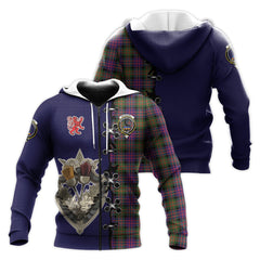 MacDonnell of Glengarry Modern Tartan Hoodie - Lion Rampant And Celtic Thistle Style