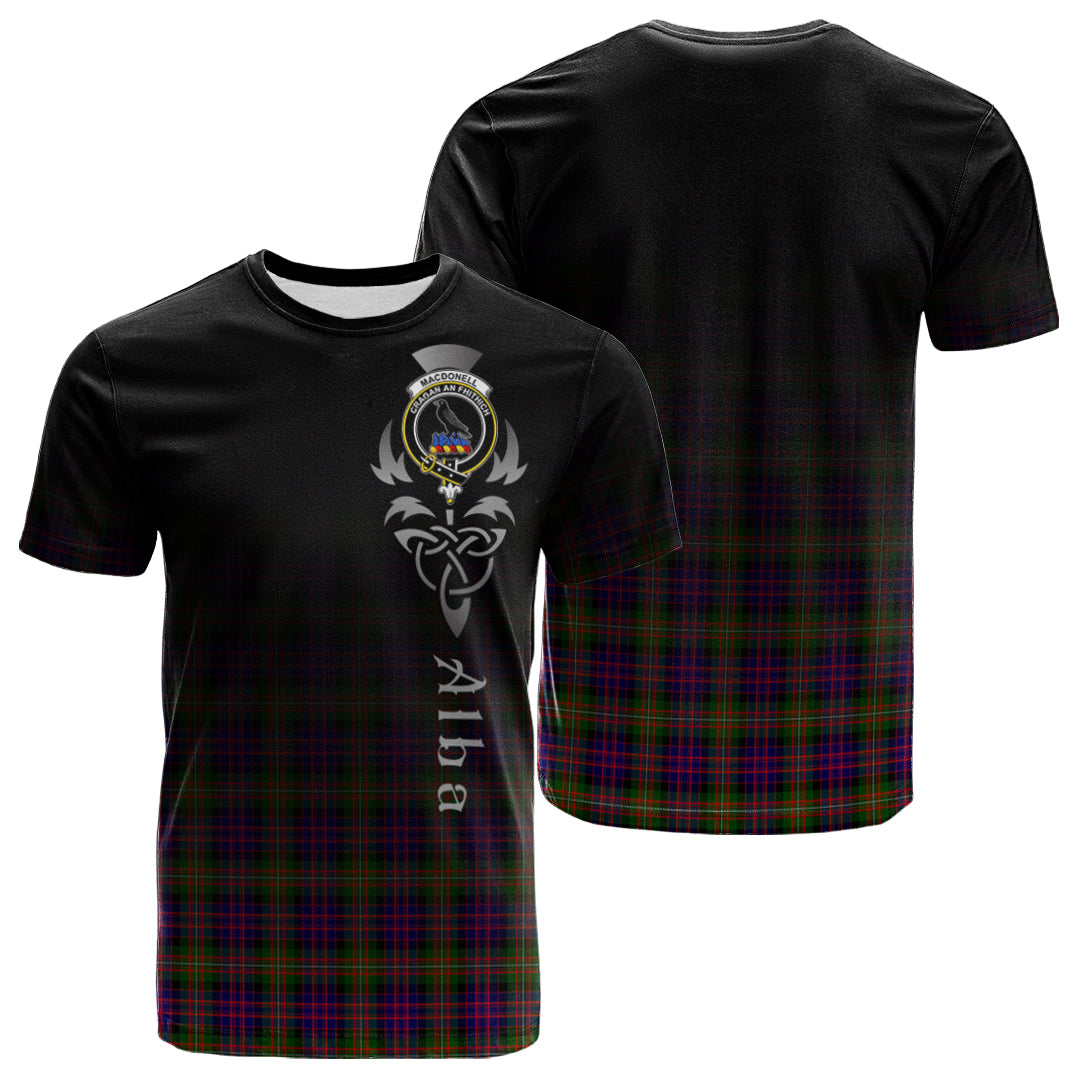 MacDonnell Of Glengarry Modern Tartan Crest T-shirt - Alba Celtic Style