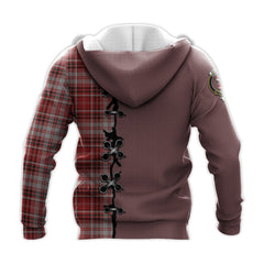 MacDougal Dress Tartan Hoodie - Lion Rampant And Celtic Thistle Style