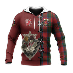 MacDuff Tartan Hoodie - Lion Rampant And Celtic Thistle Style