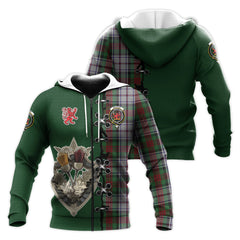 MacDuff Dress Tartan Hoodie - Lion Rampant And Celtic Thistle Style