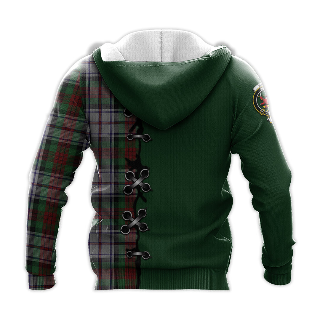 MacDuff Dress Tartan Hoodie - Lion Rampant And Celtic Thistle Style