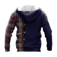 MacFarlane Dress Tartan Hoodie - Lion Rampant And Celtic Thistle Style