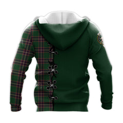 MacFarlane Hunting Tartan Hoodie - Lion Rampant And Celtic Thistle Style