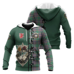 MacFarlane Hunting Ancient Tartan Hoodie - Lion Rampant And Celtic Thistle Style