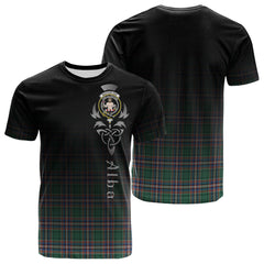 MacFarlane Hunting Ancient Tartan Crest T-shirt - Alba Celtic Style