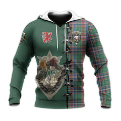 MacFarlane Hunting Ancient Tartan Hoodie - Lion Rampant And Celtic Thistle Style