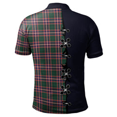 MacFarlane Hunting Modern Tartan Polo Shirt - Lion Rampant And Celtic Thistle Style