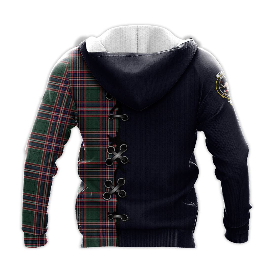 MacFarlane Hunting Modern Tartan Hoodie - Lion Rampant And Celtic Thistle Style