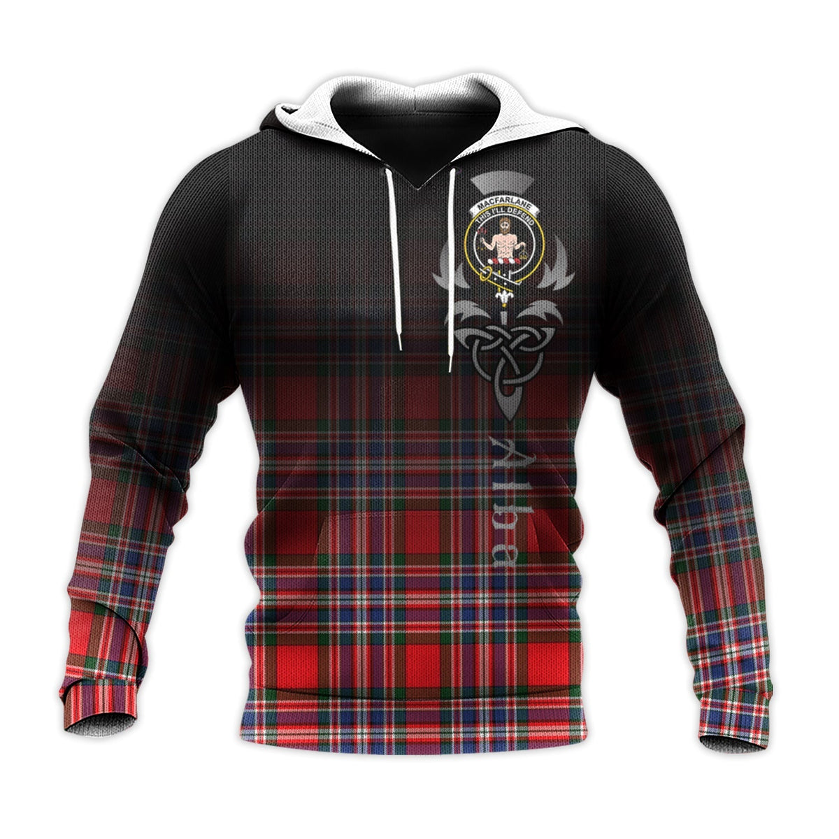 MacFarlane Modern Tartan Hoodie - Alba Celtic Style