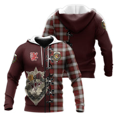 MacFie Dress Tartan Hoodie - Lion Rampant And Celtic Thistle Style