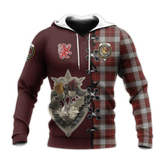 MacFie Dress Tartan Hoodie - Lion Rampant And Celtic Thistle Style