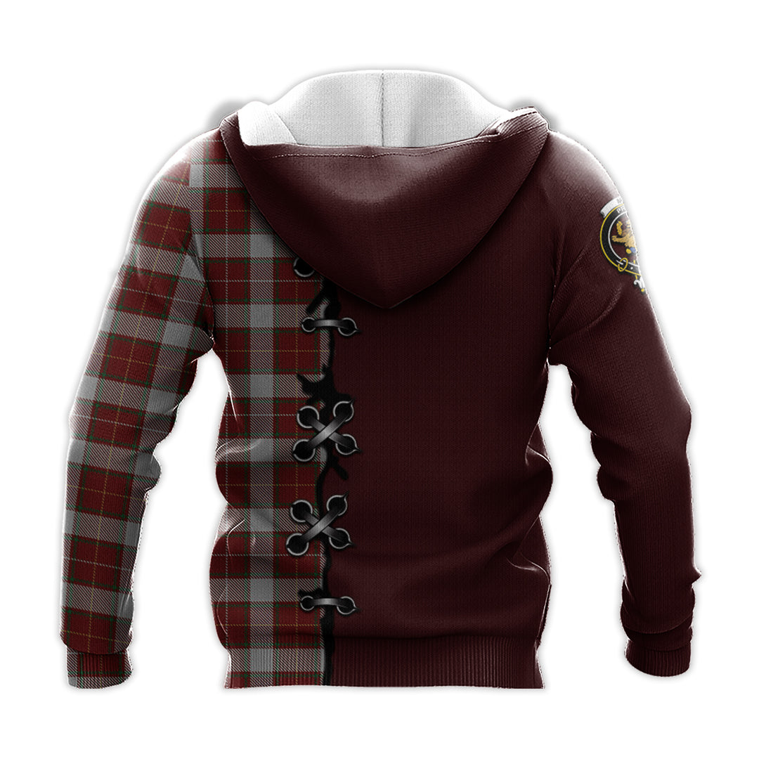 MacFie Dress Tartan Hoodie - Lion Rampant And Celtic Thistle Style