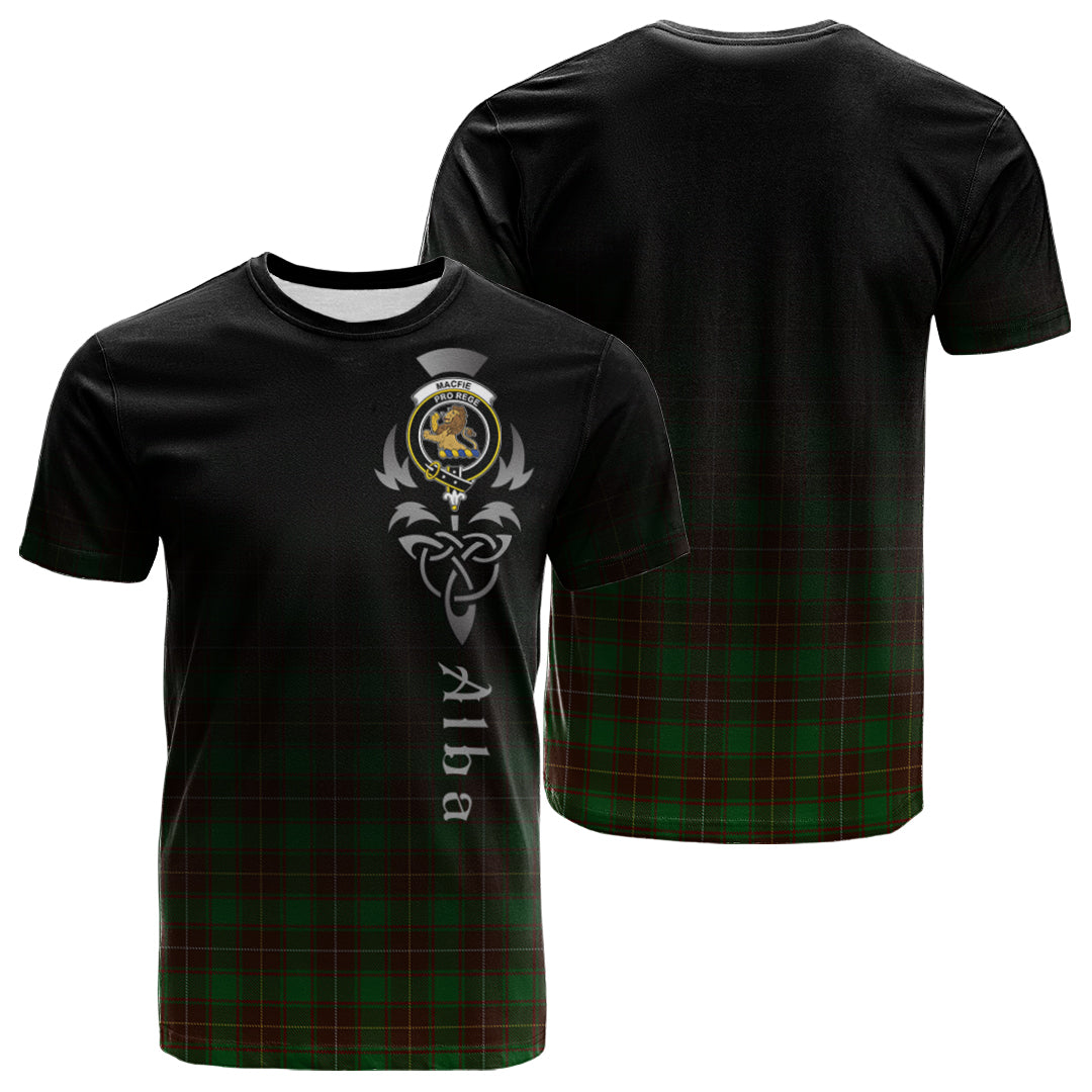 MacFie Hunting Tartan Crest T-shirt - Alba Celtic Style