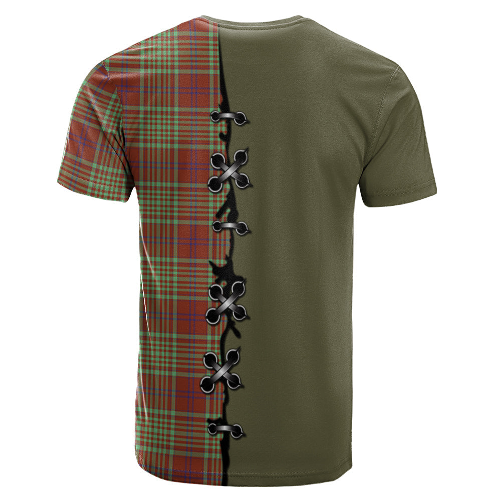 MacGillivray Hunting Ancient Tartan T-shirt - Lion Rampant And Celtic Thistle Style