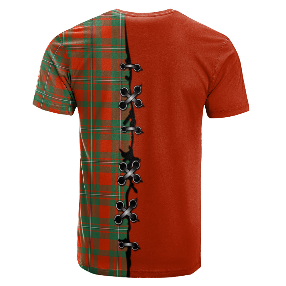 MacGregor Ancient Tartan T-shirt - Lion Rampant And Celtic Thistle Style