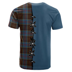 MacGregor Hastie Tartan T-shirt - Lion Rampant And Celtic Thistle Style