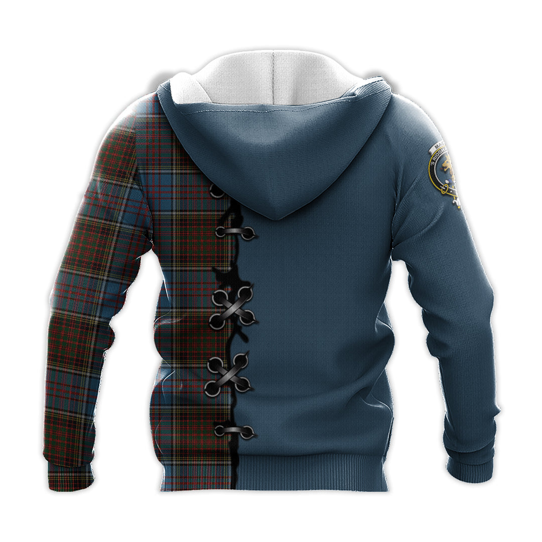 MacGregor Hastie Tartan Hoodie - Lion Rampant And Celtic Thistle Style