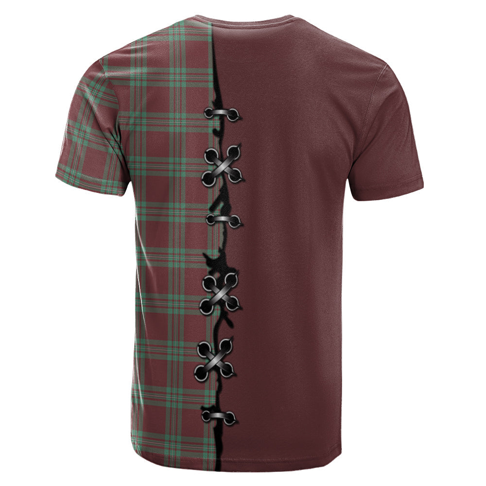 MacGregor Hunting Ancient Tartan T-shirt - Lion Rampant And Celtic Thistle Style