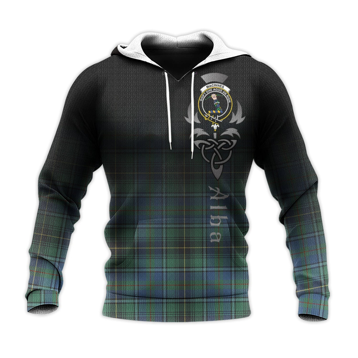 MacInnes Ancient Tartan Hoodie - Alba Celtic Style