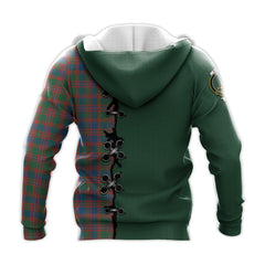 MacIntyre Ancient Tartan Hoodie - Lion Rampant And Celtic Thistle Style