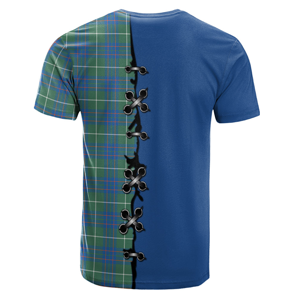 MacIntyre Hunting Ancient Tartan T-shirt - Lion Rampant And Celtic Thistle Style