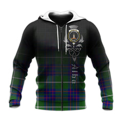 MacIntyre Hunting Modern Tartan Hoodie - Alba Celtic Style