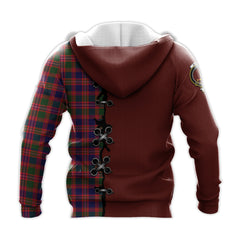 MacIntyre Modern Tartan Hoodie - Lion Rampant And Celtic Thistle Style