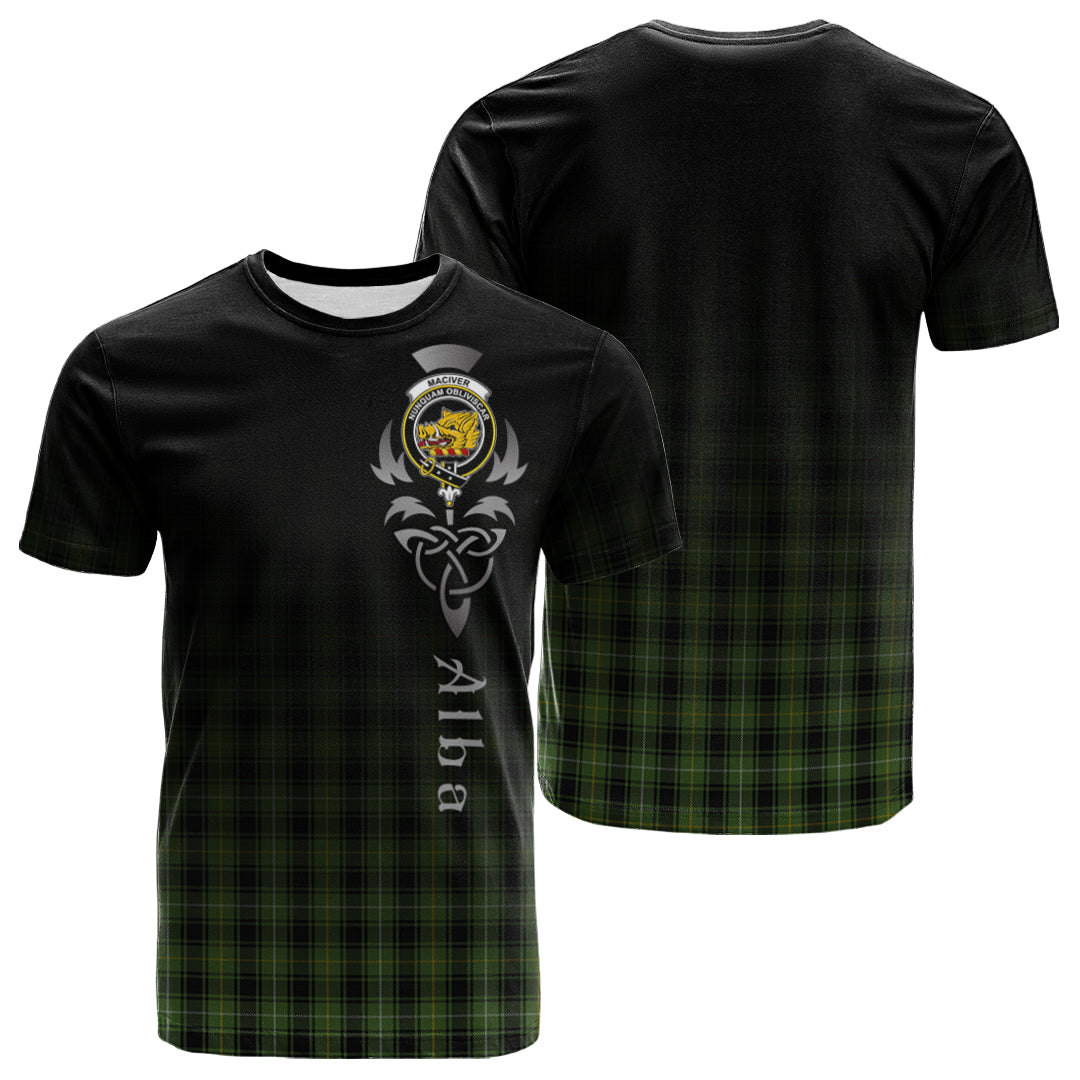 MacIver Hunting Tartan Crest T-shirt - Alba Celtic Style