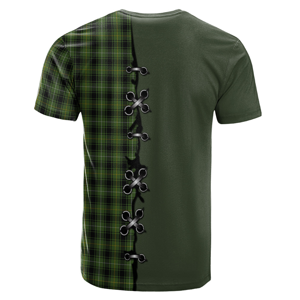 MacIver Hunting Tartan T-shirt - Lion Rampant And Celtic Thistle Style