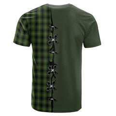 MacIver Hunting Tartan T-shirt - Lion Rampant And Celtic Thistle Style