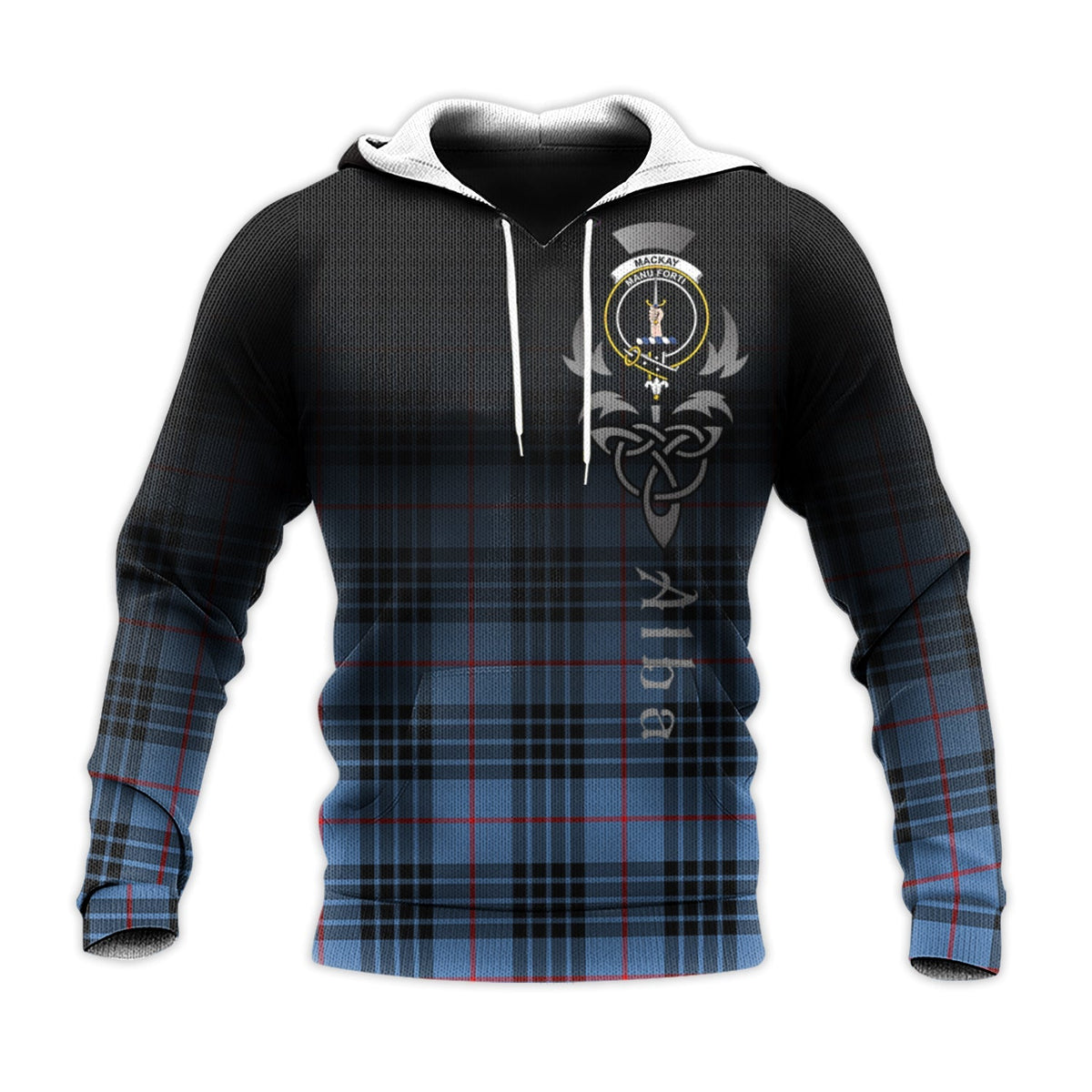 MacKay Blue Tartan Hoodie - Alba Celtic Style