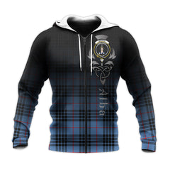 MacKay Blue Tartan Hoodie - Alba Celtic Style