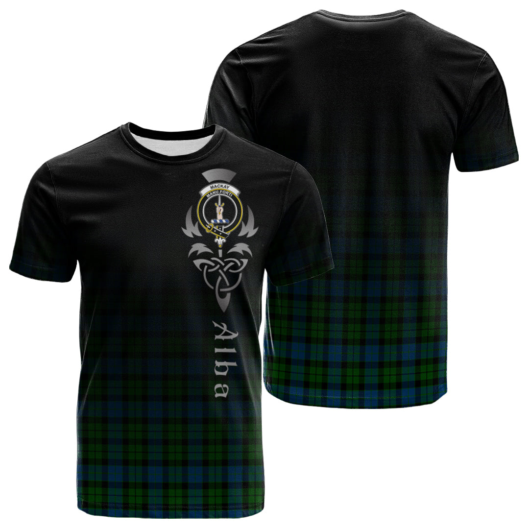 MacKay Modern Tartan Crest T-shirt - Alba Celtic Style