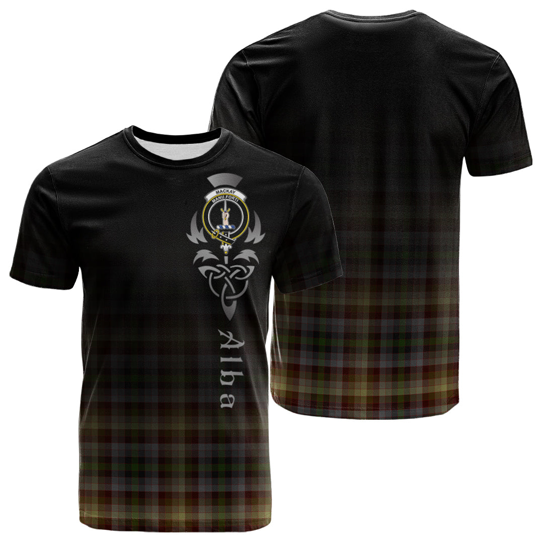 MacKay Of Strathnaver Tartan Crest T-shirt - Alba Celtic Style