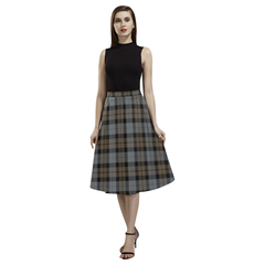 MacKay Weathered Tartan Aoede Crepe Skirt