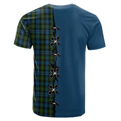 Mackenzie Tartan T-shirt - Lion Rampant And Celtic Thistle Style