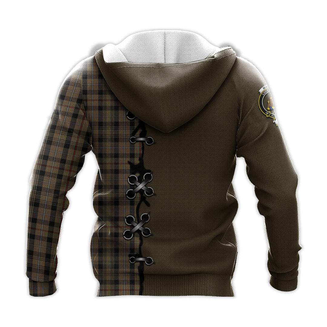 MacKenzie Hunting Tartan Hoodie - Lion Rampant And Celtic Thistle Style