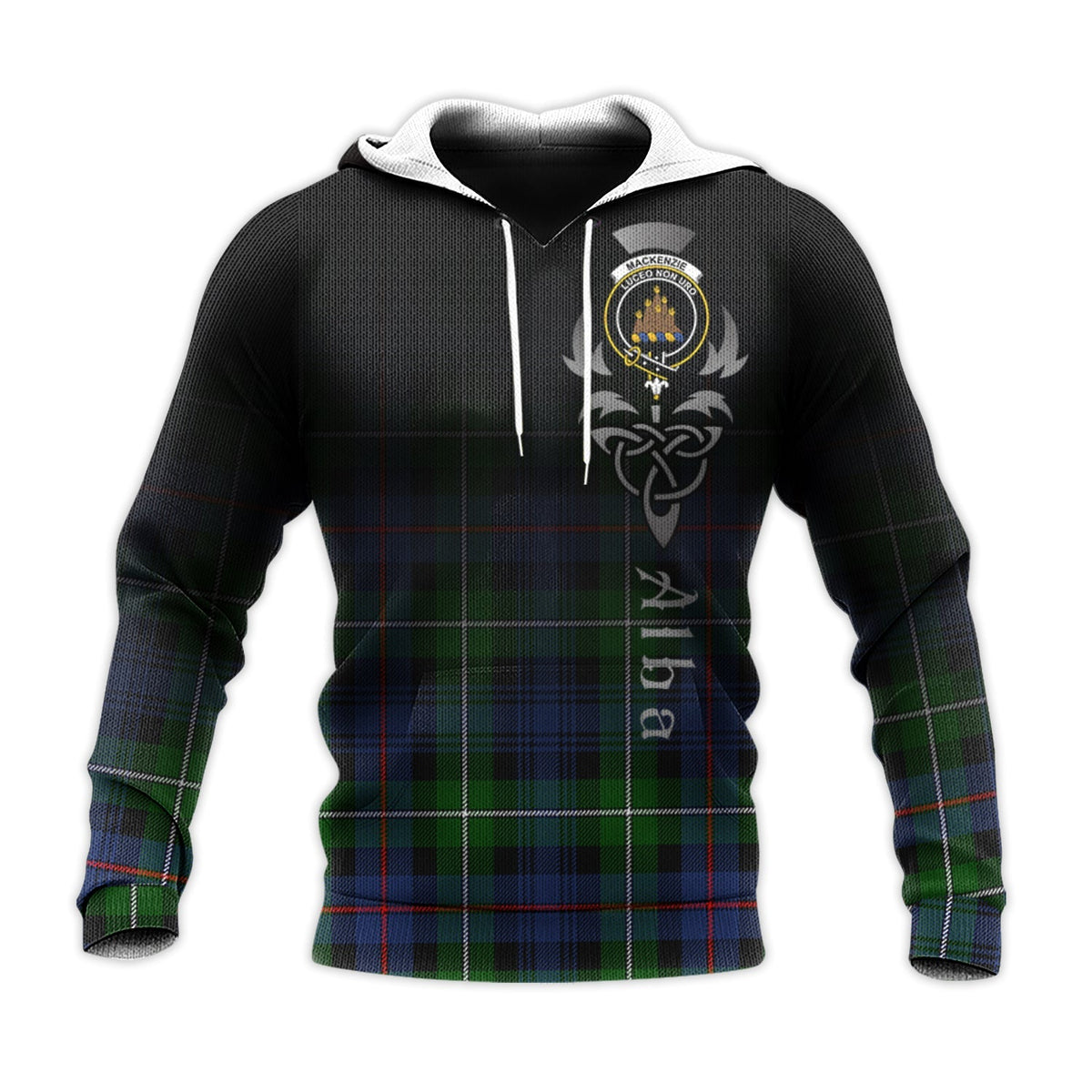 MacKenzie Modern Tartan Hoodie - Alba Celtic Style